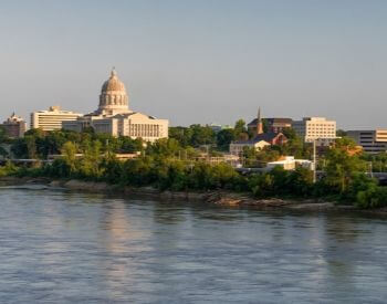 A picture of Jefferson City, the capital city of Missouri