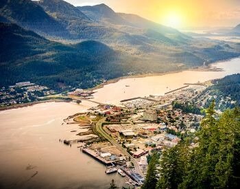 A picture of Juneau, the capital city of Alaska