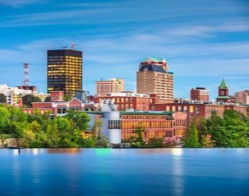 A picture of Manchester, the largest city in New Hampshire