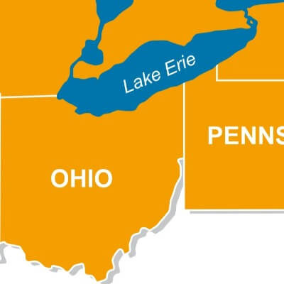A Map of Lake Erie