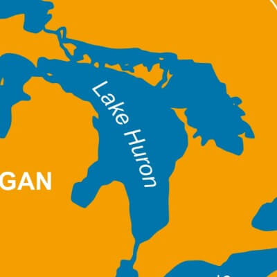 A Map of Lake Huron