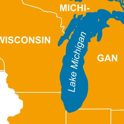 A Map of Lake Michigan
