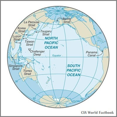 A Map of the Pacific Ocean