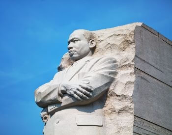 A picture of the Martin Luther King Jr. monument in Washington, D.C.