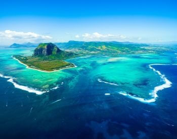 A picture of Mauritius Island in the Indian Ocean