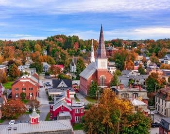 A picture of Montpelier, the capital city of Vermont