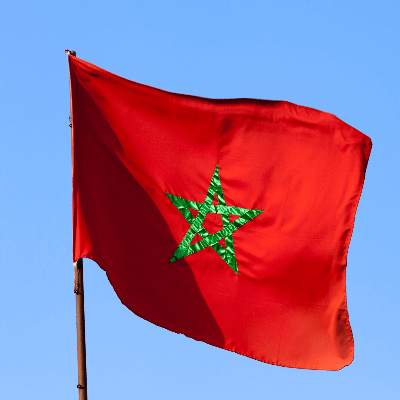A Picture of Morocco Flag