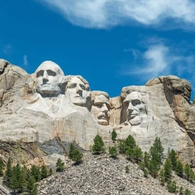 A Picture of the Mount Rushmore