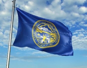 A picture of the flag of the U.S. state of Nebraska