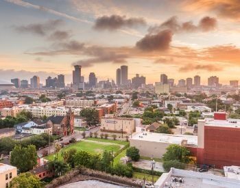A picture of New Orleans, the most populated city in Louisiana, USA
