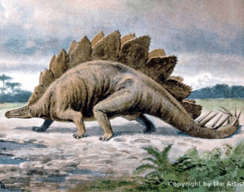 Rendering Of A Stegosaurus