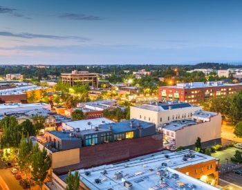 A picture of Salem, the capital city of Oregon