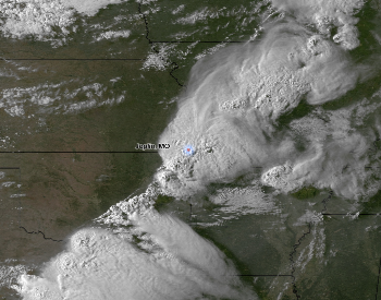 A Satellite Image of the Storm That Produced the 2011 Joplin Tornado