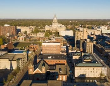 A picture of Springfield, the capital city of Illinois
