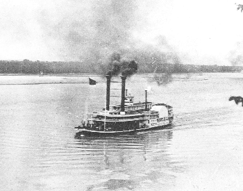 A picture of a steamboat from the 1800s