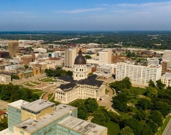 A picture of Topeka, the capital city of Kansas, USA