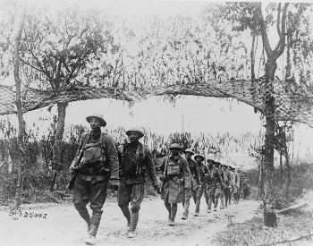 A picture of United States troops at the Battle of Verdun