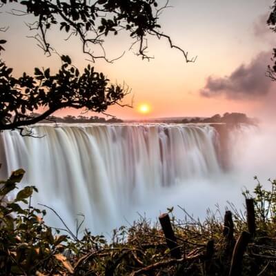 A Picture of the Victoria Falls Waterfall