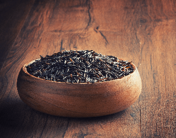 A picture of black rice